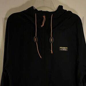 L.L. Bean Men's Black Windbreaker XL